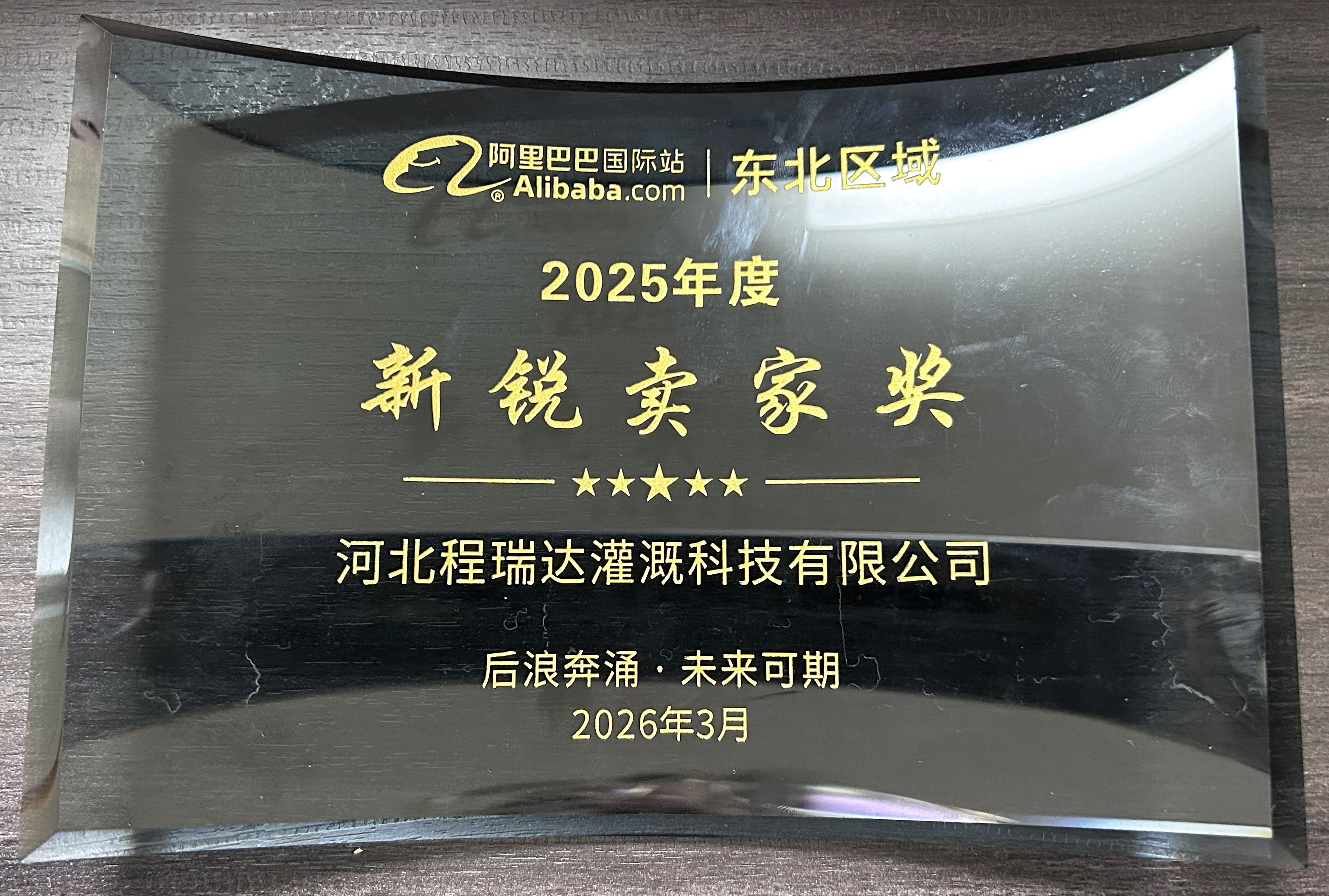 石家庄程瑞达灌溉 | 荣获阿里国际站新锐卖家奖